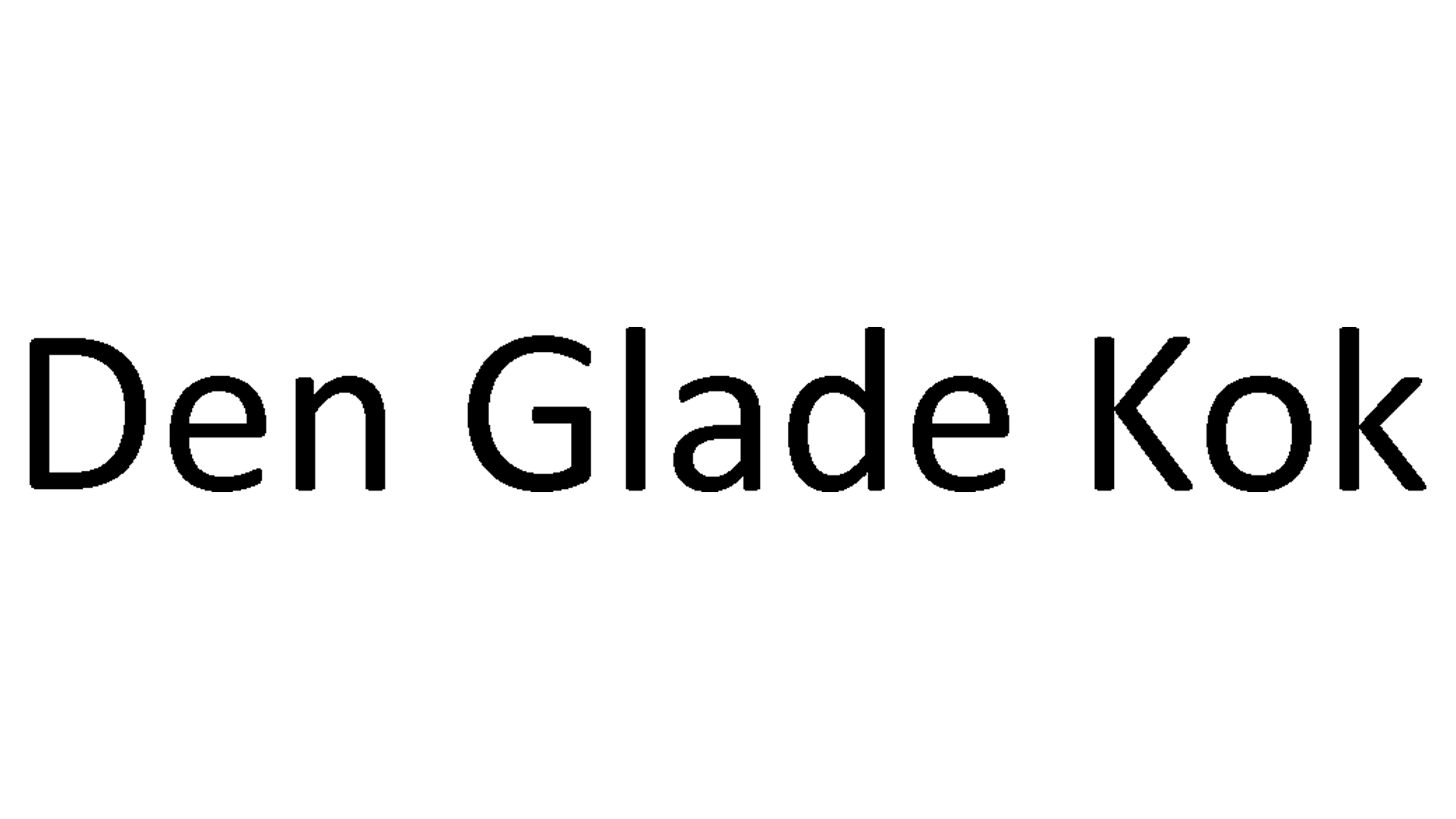 Den Glade Kok logo